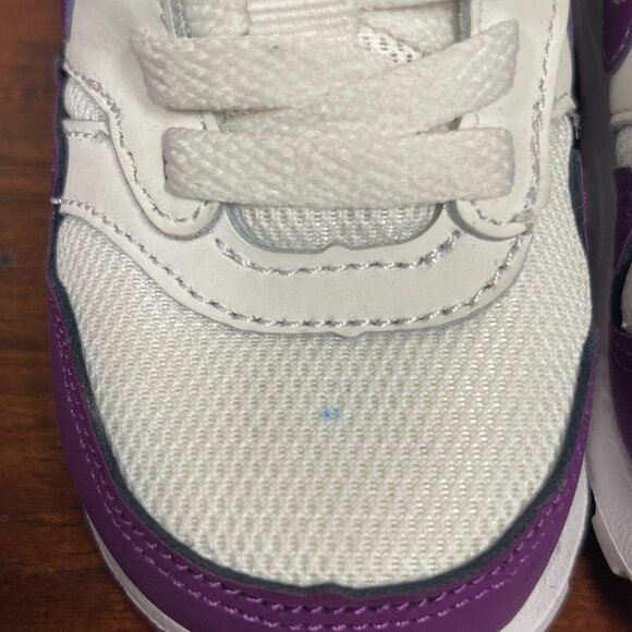 Nike Air Max 1 Easy On Baby/Toddler Shoes Size 5C White and Purple - Picture 6 of 6